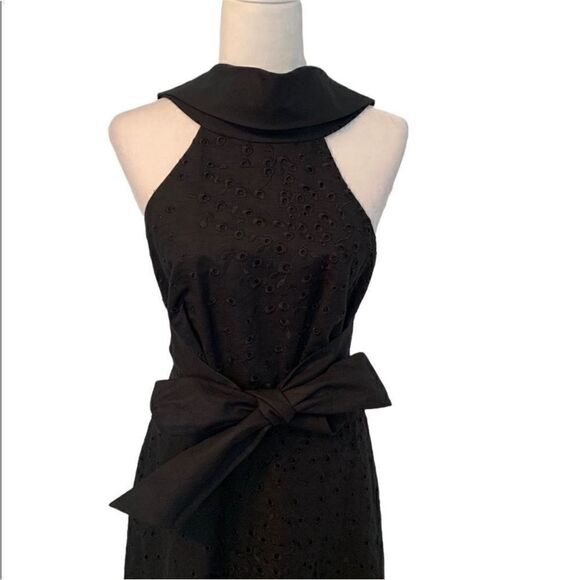 Acler Black Amber Halter Neck Front Tie Dress | Size 2   NWOT Black linen blend - Picture 8 of 12
